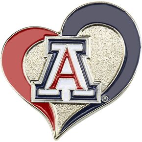 Aminco NCAA Utah Utes Swirl Heart Pin