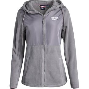 Reebok Women's Jacket - Polar Fleece Sweatshirt Jacket - Lightweight Coat for Women (S-XL)