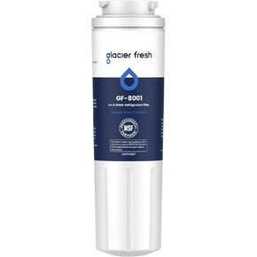 خراطيش فلتر المياه GLACIER FRESH UKF8001 NSF 42، متوافقة مع ميتاغ UKF8001، ويرلبول 4396395، UKF8001AXX، UKF8001P، فلتر 4، EDR4RXD1، 469006، بوريكلين II، 3 عبوات