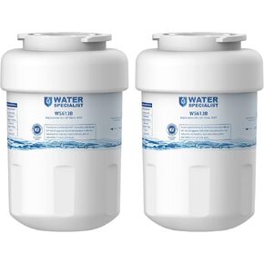 Waterspecialist MWF Refrigerator Water Filter, Replacement for GE Smart Water MWFP , MWFA, GWF, HDX FMG-1, WFC1201, GSE25GSHECSS, PC75009, RWF1060, 3 Filters