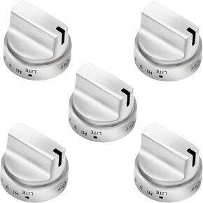 أقوى إصدار WB03X24818 مقبض موقد الغاز GE * 4 (الفولاذ المقاوم للصدأ النقي) OEM استبدال نطاق مقبض الموقد السطحي AP5989029 PS11729081 متوافق مع موقد الغاز GE - ضمان لمدة 10 سنوات in Saudi Arabia