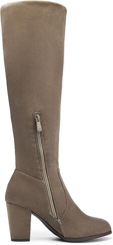 DREAM PAIRS Women's Knee High Winter Fall Tall Riding Boots | Faux Fur-Lined Side Zipper Flat Comfortable Knee High Winter Boots Fall Tall Buckle Boots in Saudi Arabia
