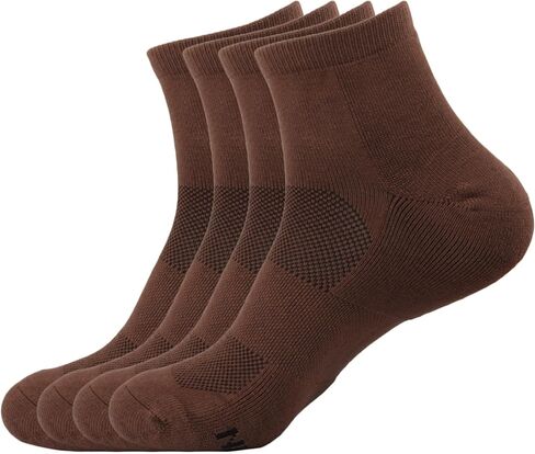 BambooMN Men's Bamboo Athletic Quarter Crew Sock for Home Travel Work and Sport in Kuwait