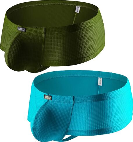 iKingsky Men's Sexy Cheeky Boxer Briefs Bright Color Thong Underwear Sexy Pouch T-back Under Panties for Men in Saudi Arabia