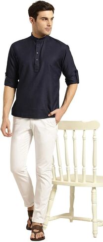 SOJANYA (Since 1958), Men's Cotton Short Kurta in Saudi Arabia