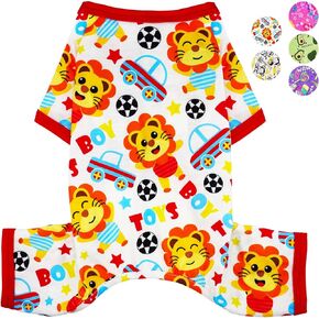 Small Dog Pajamas Dog Clothes for Small Dogs Girl Summer Cute Dog Clothes Boy Girl Dog Pjs Soft Stretchy Doggie Puppy Clothes (Small)