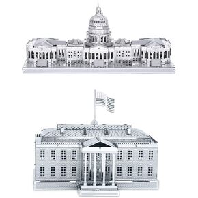 Metal Earth 3D Laser Cut Models - U.S. Capitol Building AND White House = SET OF 2 in Saudi Arabia