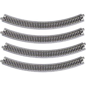 Kato USA Model Train Products Unitrack, 315mm (12 3/8") Radius 45-Degree Curve Track (4-Piece)