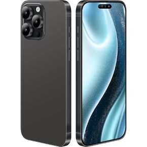 Dummy Fake Prop Phone Compatible with iPhone 15 Pro / 15 Pro Max Non-Working Store Display Phones Kids Pretend Play Phone That Look Real (for 15 Pro Max Black Blackscreen)