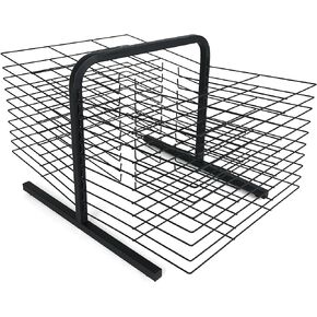 رف تجفيف فني لتنظيم الفصول الدراسية، أو المدرسة المنزلية، أو مرحلة ما قبل المدرسة؛ رف تجفيف سطح الطاولة للفنون، رف فني سلكي لعربة الفن في الفصول الدراسية رف تجفيف للفنون؛ رف تجفيف الطلاء (20 رف) in Kuwait