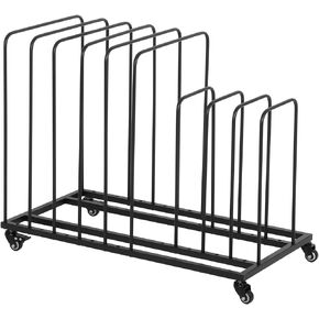 uyoyous Art Storage Rack with Wheels 10 Section Art Drying Rack Metal Storage Stand Rolling Art Painting Display Rack for Canvas Boards, Panel, Crafts Drying and Paintings Display