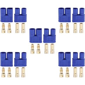 5 Sets HobbyPark EC3 Connector 3.5mm Gold Bullet Banana Plug Female Male RC ESC LIPO Battery Electric Motor Airplane Quadcopter Parts DIY