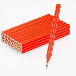 Premium Carpenter Pencils - Set of 29 | Professional Quality Flat Woodworking Pencils
