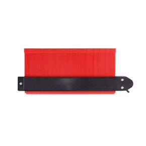 Red Profile Tools, Irregular Shape Duplicator 5''& 10''-Tightness Adjustable-Outline Measuring Plastic Ruler Woodworking Project Kits for Corners,Woodworking Tools, Tiles and Laminate