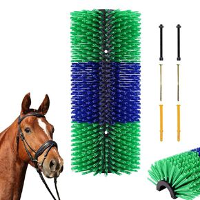 GHWMYD Livestock Scratch Brushes, Cattle Scratcher Brush Horse Brushes Full Massage Grooming Brush Relieve Itching on Back of Livestock Brushes for Horse, Cow, Sheep, Pig(With Screws)