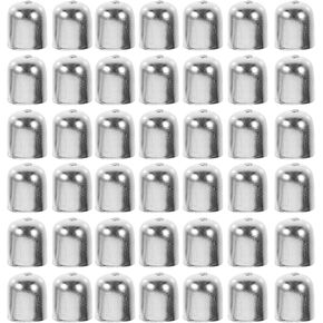 EXCEART 250PCS Earring Accessories Necklace end caps Tassel End Earring end Cap Bead Barrel Loop Leather end Cap Cord Cap Leather Ends Caps Cord end Clasps Ribbon Ends Crimp Metal Cone hat