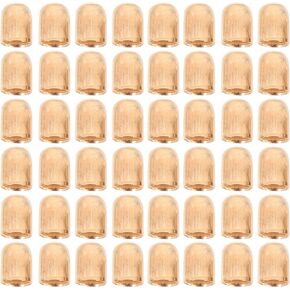EXCEART 250PCS Earring Accessories Necklace end caps Tassel End Earring end Cap Bead Barrel Loop Leather end Cap Cord Cap Leather Ends Caps Cord end Clasps Ribbon Ends Crimp Metal Cone hat