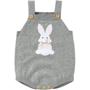 Gender Neutral Baby Girl Boy Summer Clothes Knit Sleeveless Unisex Romper Toddler Infant Outfit