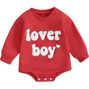 Newborn Baby Boy Fall Outfit Romper Lil Bro Embroidery Long Sleeve Onesie Jumpsuit Bodysuit Infant Winter Clothes