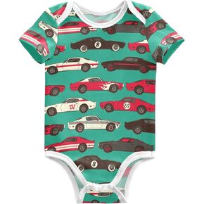 Macaron Pug Dog Unisex Baby Bodysuits Puppy Newborn Short Sleeve Summer Jumpsuit Boy Girl 3M