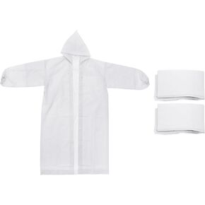PATIKIL Rain Ponchos, Unisex Survival Raincoats, Reusable Thickened Impermeable Rain Jackets for Hiking Outdoor