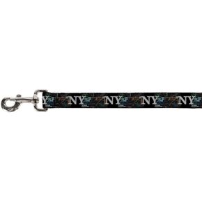 Buckle-Down Pet Leash - New York Subway - 4 Feet Long - 1" Wide