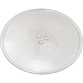 HQRP 12-3/4 inch 12.75" Glass Turntable Tray fits GE WB49X10061 JE1590BC01 JVM1533BD004 JVM1542BF002 PEB1590DM1BB PEB159CDN1BB PEB159CDN1WW PEB159CSN1SS Microwave Oven Cooking Plate 325mm
