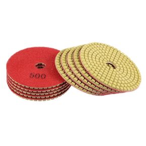 uxcell Diamond Polishing Sanding Grinding Pads Discs 4 Inch Grit 300 10 Pcs for Granite Concrete Stone Marble