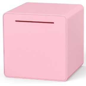 Hicocool 6" Piggy Bank for Adults Teens Kids Must Break to Open, Assembly ABS Plastic Money Saving Box (Black)