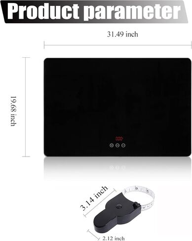 YTCYKJ Digital Dog Scale, Pet Scale Large Platform with Tape Measure, Veterinary Scale Platform Scale 31.5 * 19.7 Inch Accurate Weighing, Heavy Duty Vet Animal Scale,3 Unit Modes, Max 220 lbs in Kuwait