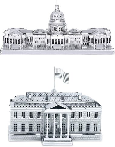 Metal Earth 3D Laser Cut Models - U.S. Capitol Building AND White House = SET OF 2 in Saudi Arabia