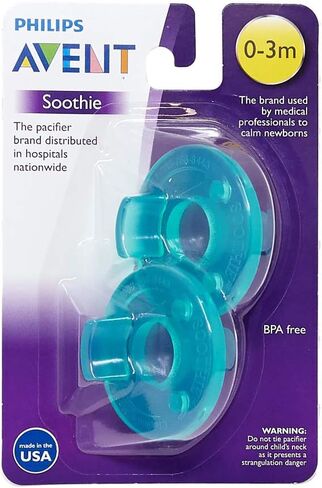 Philips Avent Soothie Pacifier, Blue, 0-3 Months, 2 Count in Kuwait