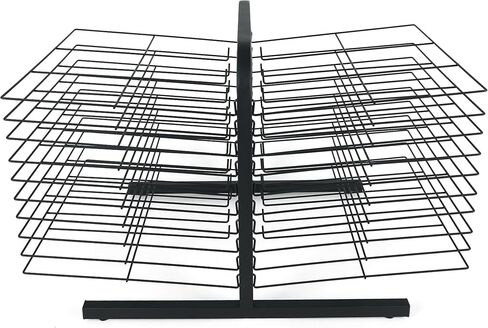 رف تجفيف فني لتنظيم الفصول الدراسية، أو المدرسة المنزلية، أو مرحلة ما قبل المدرسة؛ رف تجفيف سطح الطاولة للفنون، رف فني سلكي لعربة الفن في الفصول الدراسية رف تجفيف للفنون؛ رف تجفيف الطلاء (20 رف) in Kuwait