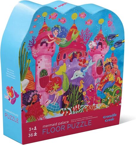 Crocodile Creek - Dinosaur - 36 Piece Jigsaw Floor Puzzle with Heavy-Duty Box for Storage, Large 20" x 27" Completed Size, Designed for Kids Ages 3 Years and up in Saudi Arabia