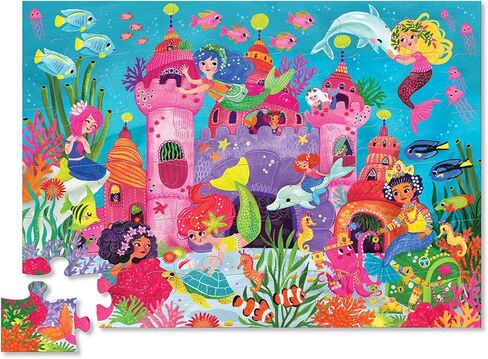 Crocodile Creek - Dinosaur - 36 Piece Jigsaw Floor Puzzle with Heavy-Duty Box for Storage, Large 20" x 27" Completed Size, Designed for Kids Ages 3 Years and up in Saudi Arabia