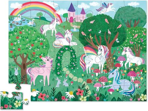Crocodile Creek - Dinosaur - 36 Piece Jigsaw Floor Puzzle with Heavy-Duty Box for Storage, Large 20" x 27" Completed Size, Designed for Kids Ages 3 Years and up in Saudi Arabia