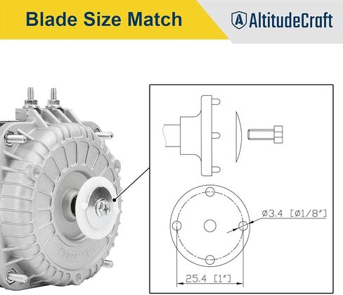 محرك مروحة مكثف YZF18-25، محرك مروحة تيار متردد 120 فولت 60 هرتز 1.01 أمبير 18 وات، استبدال محرك القطب المظلل YZF10-20، YZF6-13، APFM-161E in Kuwait