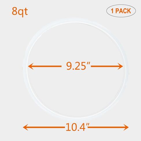 Instant Pot Sealing Ring 8 Quart, 1 Pcs Food Grade Silicone Instant Pot Ring for Instant Pot Seal in Kuwait