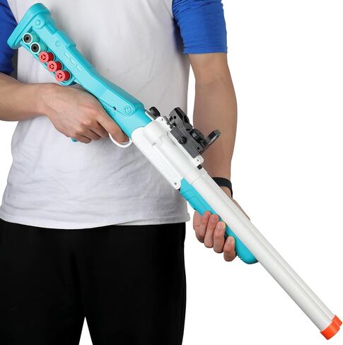 Double Barrel Toy Foam Blaster Soft Bullet Toy Shotgun with Shell Ejection, 2 in 1 Foam Dart Blaster with Suction Dart and Catridge, Birthday Gift for Kids, Youth, Teen in Kuwait