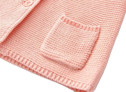 Miccina Baby Boys Cardigan Sweater Toddler Girls Knit Hooded Jacket Button Outwear Outfit Tops Sweatshirt in Saudi Arabia