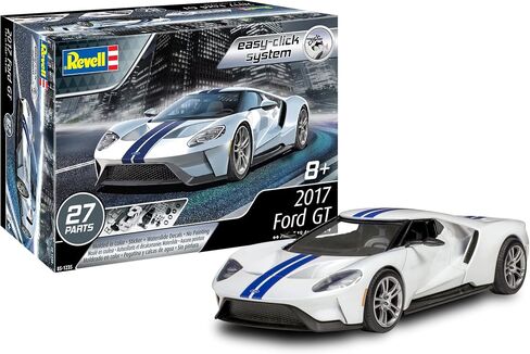 ريفيل 85-1235 2017 Ford GT Model Car Kit 1:24 مقياس 27 قطعة مستوى المهارة 2 مجموعة بناء نماذج بلاستيكية سهلة النقر، أبيض in Saudi Arabia
