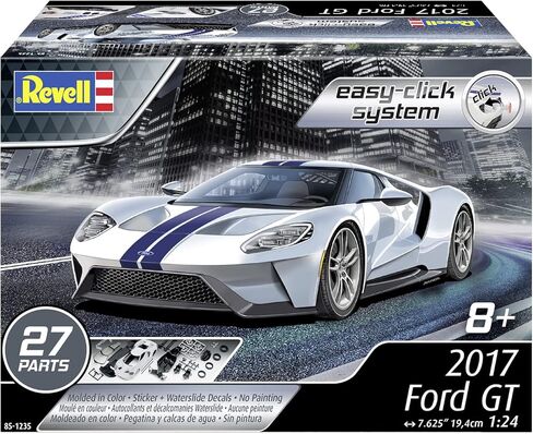 ريفيل 85-1235 2017 Ford GT Model Car Kit 1:24 مقياس 27 قطعة مستوى المهارة 2 مجموعة بناء نماذج بلاستيكية سهلة النقر، أبيض in Saudi Arabia