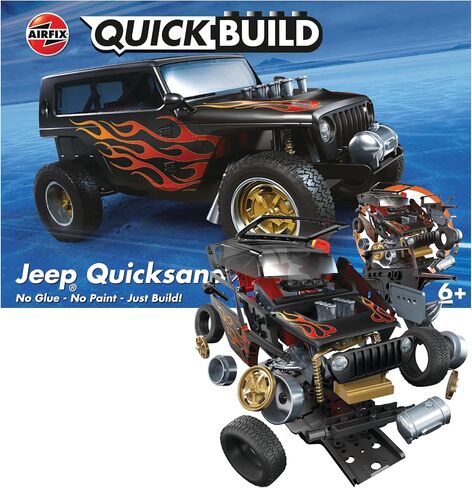 Airfix Quickbuild Ford Mustang GT 1968 الطوب الأحمر بناء البلاستيك أطقم منمذجة سيارة J6035 in Kuwait