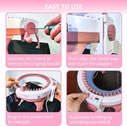الإصدار الجديد من محول آلة الحياكة الموفر للعمالة، محول نطاق سرعة النسيج الكهربائي القابل للتعديل مع عداد صف ذكي لآلة الحياكة سنترو 48، استبدال مقبض الكرنك للحياكة السريعة in Kuwait