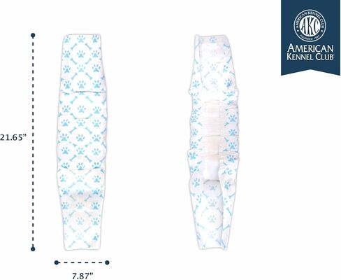 لفافة الكلاب من أمريكان كينيل كلوب، حفاضات للاستعمال مرة واحدة مع مؤشر للبلل، مقاس X-Small، 50 قطعة in Kuwait