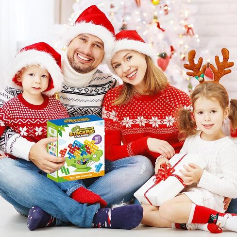 لعبة VOMYOZB 48 قطعة من لعبة مكعبات تكديس برج تيترا، ألعاب لوحية للاعبين + ألعاب عائلية، ألعاب لوحية للحفلات للأطفال والكبار، لعبة برج بناء الفريق. in Kuwait