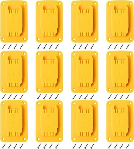 12packs Tool Holder For Milwaukee M18 & Dewalt 20v,Wall Mount Drill Holder with 48 Screws (red) in Kuwait