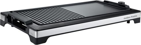 شواية وشواية 2 في 1، شواية كهربائية داخلية بدون دخان، شواية شواء سريعة التسخين بقدرة 1800 وات، طبق طهي غير لاصق، 5 مستويات درجة حرارة قابلة للتعديل، قابلة للفصل وآمنة للاستخدام في غسالة الأطباق، مقابض باردة الملمس، أسود in Kuwait