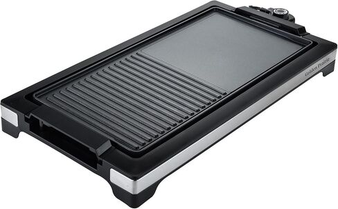 شواية وشواية 2 في 1، شواية كهربائية داخلية بدون دخان، شواية شواء سريعة التسخين بقدرة 1800 وات، طبق طهي غير لاصق، 5 مستويات درجة حرارة قابلة للتعديل، قابلة للفصل وآمنة للاستخدام في غسالة الأطباق، مقابض باردة الملمس، أسود in Kuwait