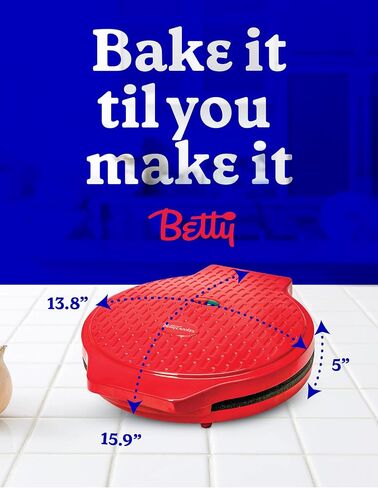 بيتي كروكر صانعة البيتزا بلس، شواية كهربائية داخلية مقاس 12 بوصة، مقلاة شواء غير لاصقة للبيتزا والكويساديلا والتورتيلا والناتشوز وأكثر من ذلك، شواية كهربائية مقاس 12 بوصة للوجبات والوجبات الخفيفة اللذيذة، فضي in Kuwait